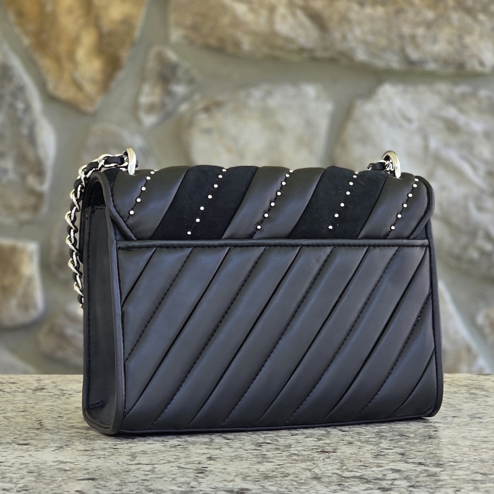 Michael Kors Rose Medium Black Shoulder Bag - Picture 3 of 10